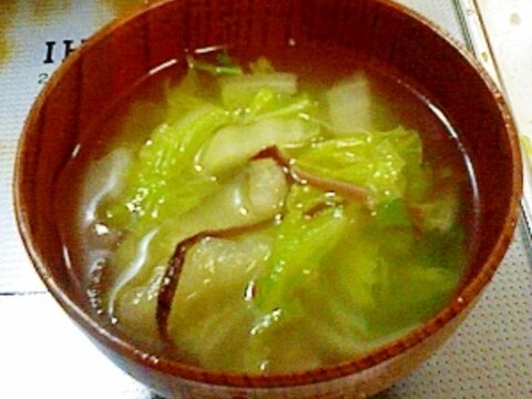 コラーゲンいり、白菜のスープ